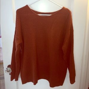 Oversized knit sweater